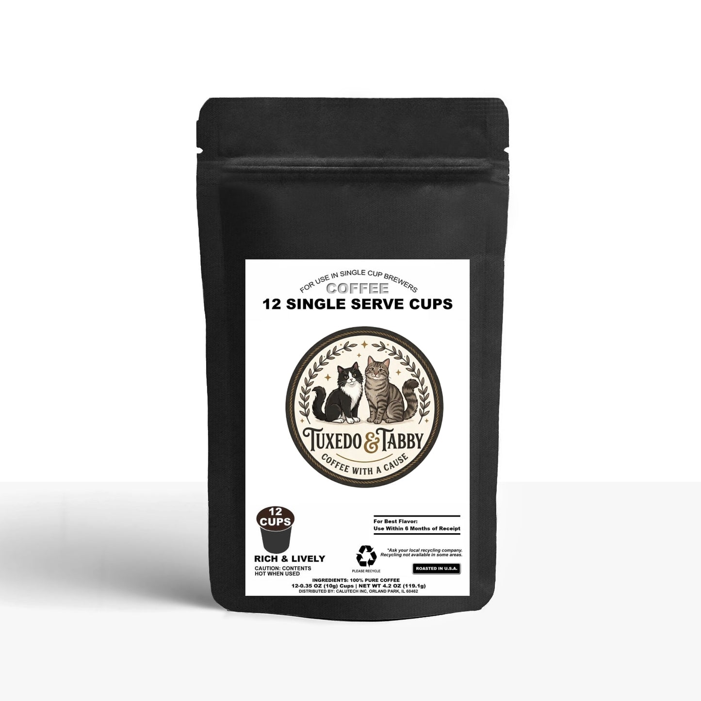 12 Pack Single Serve Coffee Capsules