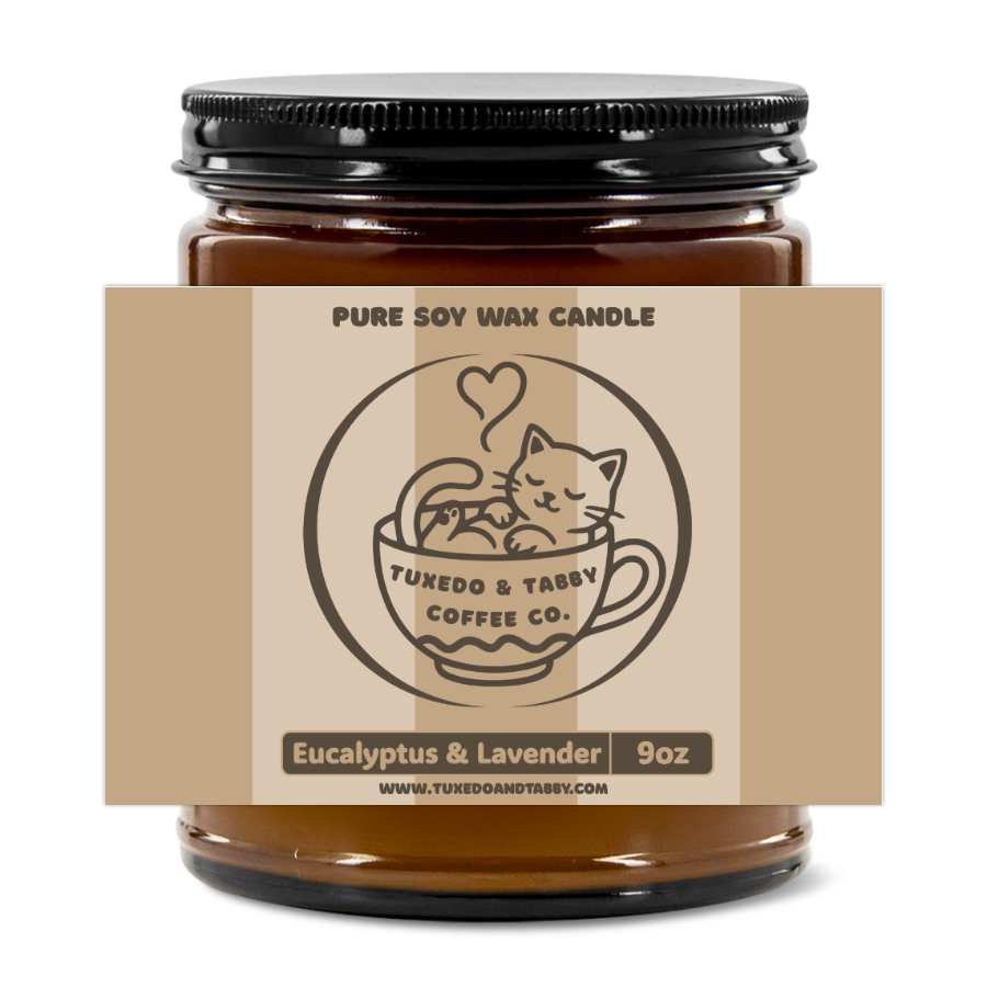 Eucalyptus & Lavender Premium Handcrafted Soy Candle 9oz
