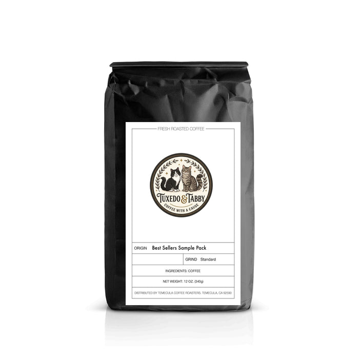 Best Sellers Sample Pack: 6Bean, Cowboy, Breakfast, Peru, Mexico, Bali