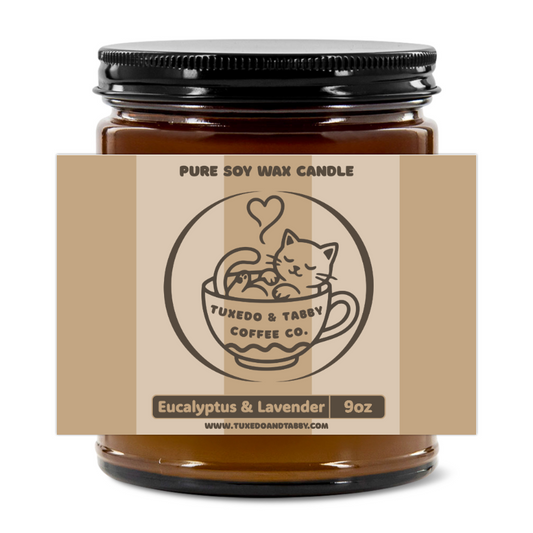 Eucalyptus & Lavender Premium Handcrafted Soy Candle 9oz